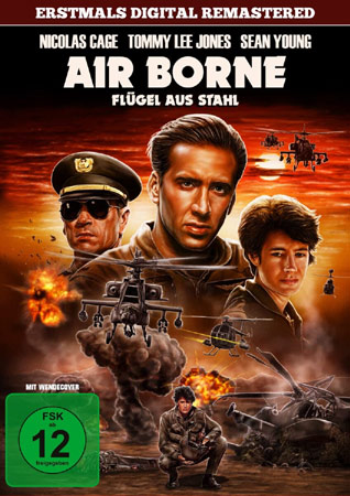 Air Borne Flügel aus Stahl mit Nicolas Cage DVD Cover