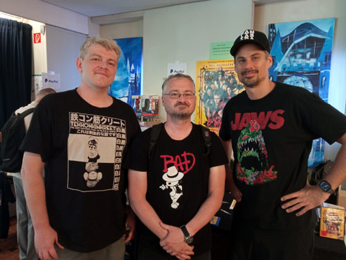 Moritz Mohr, Pierre Pawlik und Arend Remmers in Berlin auf der Filmbörse