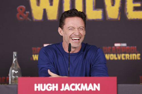 Hugh Jackman bei der Pressekonferenz zu Deadpool & Wolverine