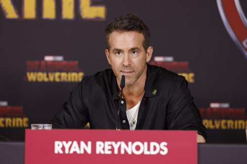 Ryan Reynolds bei der Pressekonferenz