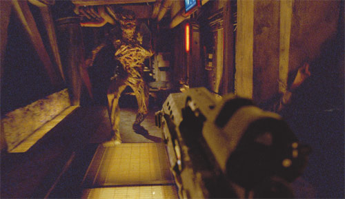 First Person Shooter Sequenz aus Doom