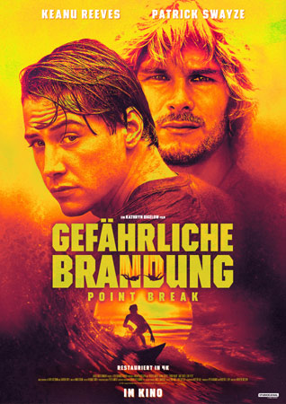 Wir verlosen Freikarten für "Gefährliche Brandung" mit Keanu Reeves und Patrick Swayze