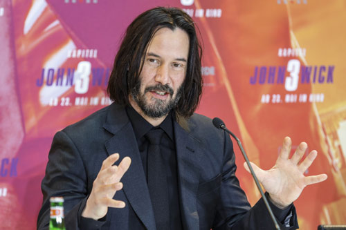 Keanu Reeves bei der Pressekonferenz zu seinem neuen Film