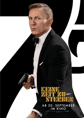 Keine Zeit zu sterben James Bond 007 Poster mit Daniel Craig