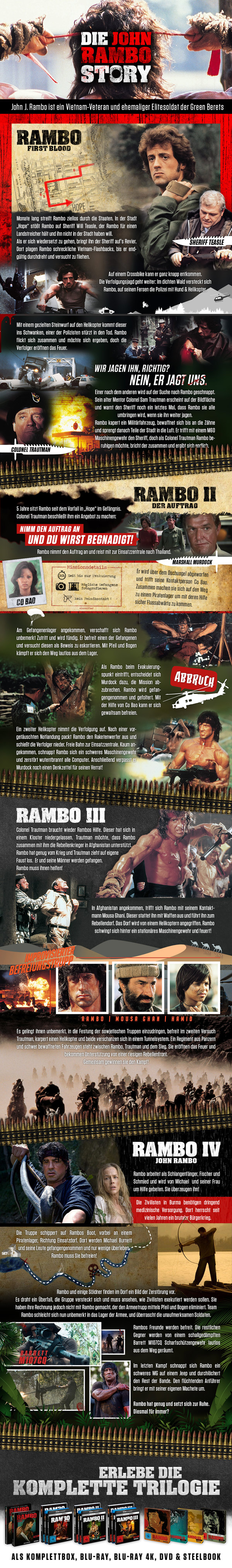 Rambo 1-4 die gesamte Story