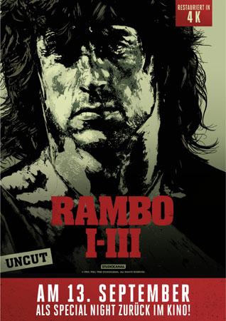 Rambo I-III Kino-Event-Poster