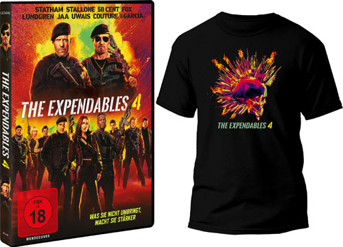 The Expendables 4 Fanpaket aus DVD und T-Shirt